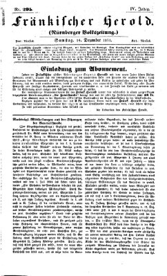 Fränkischer Herold Samstag 14. Dezember 1861