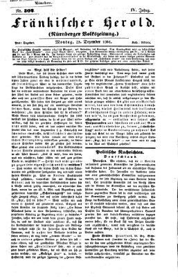 Fränkischer Herold Montag 23. Dezember 1861