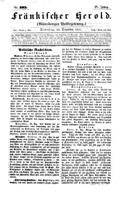 Fränkischer Herold Dienstag 24. Dezember 1861