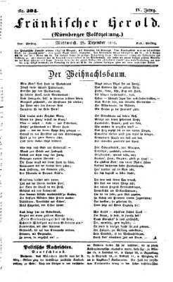 Fränkischer Herold Mittwoch 25. Dezember 1861