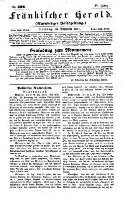 Fränkischer Herold Samstag 28. Dezember 1861