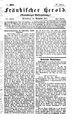 Fränkischer Herold Dienstag 31. Dezember 1861