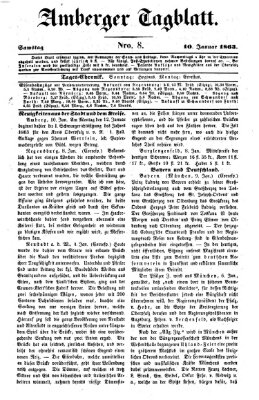 Amberger Tagblatt Samstag 10. Januar 1863