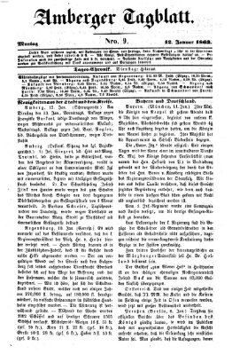 Amberger Tagblatt Montag 12. Januar 1863