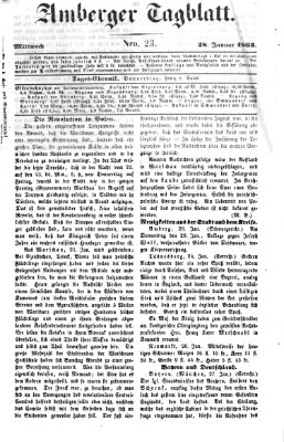 Amberger Tagblatt Mittwoch 28. Januar 1863