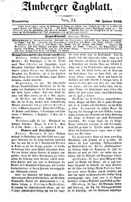 Amberger Tagblatt Donnerstag 29. Januar 1863