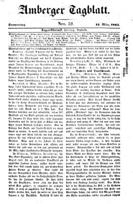 Amberger Tagblatt Donnerstag 12. März 1863