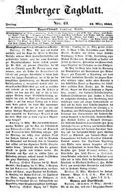 Amberger Tagblatt Freitag 13. März 1863