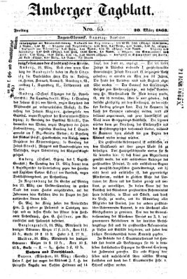 Amberger Tagblatt Freitag 20. März 1863