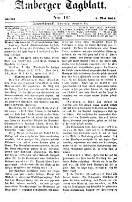 Amberger Tagblatt Freitag 8. Mai 1863