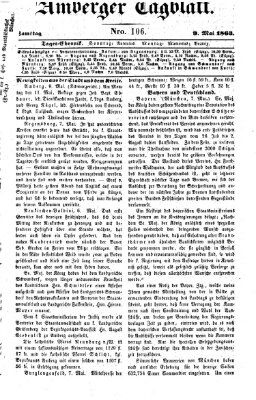 Amberger Tagblatt Samstag 9. Mai 1863