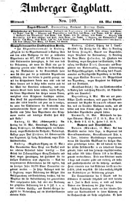 Amberger Tagblatt Mittwoch 13. Mai 1863