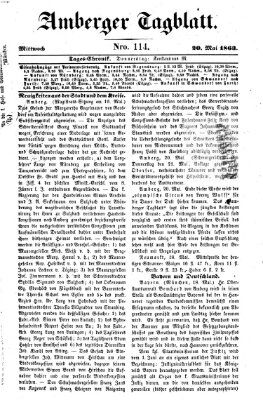 Amberger Tagblatt Mittwoch 20. Mai 1863