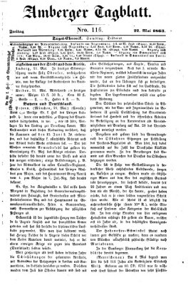 Amberger Tagblatt Freitag 22. Mai 1863