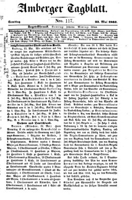 Amberger Tagblatt Samstag 23. Mai 1863