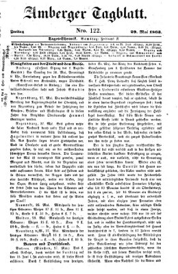 Amberger Tagblatt Freitag 29. Mai 1863