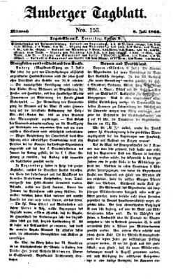 Amberger Tagblatt Mittwoch 8. Juli 1863