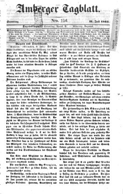 Amberger Tagblatt Samstag 11. Juli 1863