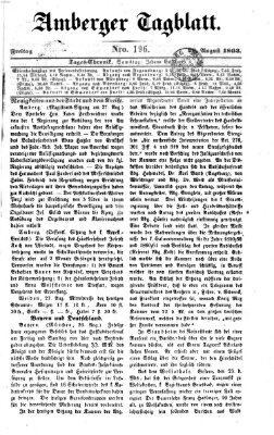 Amberger Tagblatt Freitag 28. August 1863