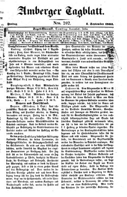 Amberger Tagblatt Freitag 4. September 1863