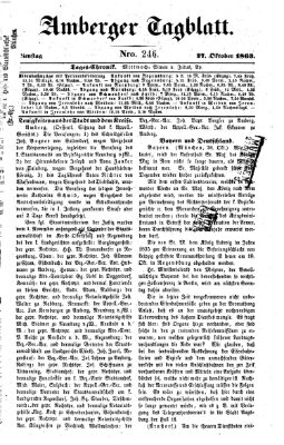 Amberger Tagblatt Dienstag 27. Oktober 1863