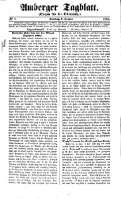 Amberger Tagblatt Samstag 2. Januar 1864