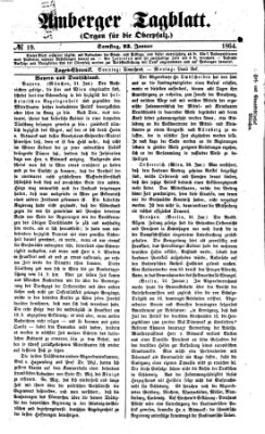 Amberger Tagblatt Samstag 23. Januar 1864