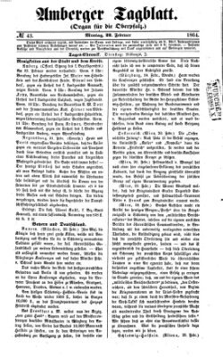 Amberger Tagblatt Montag 22. Februar 1864