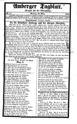 Amberger Tagblatt Montag 14. März 1864