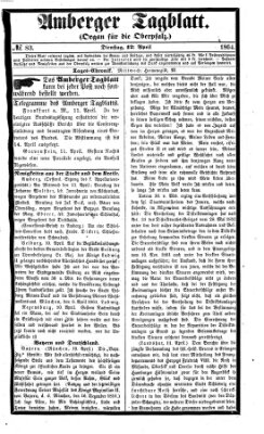 Amberger Tagblatt Dienstag 12. April 1864