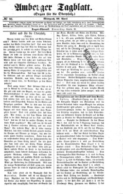 Amberger Tagblatt Mittwoch 27. April 1864