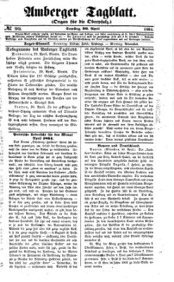 Amberger Tagblatt Samstag 30. April 1864