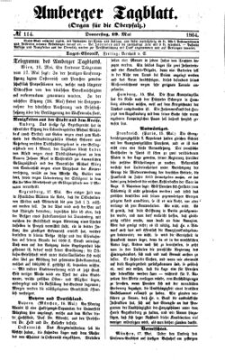 Amberger Tagblatt Donnerstag 19. Mai 1864