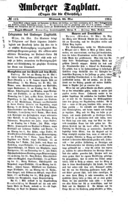 Amberger Tagblatt Mittwoch 25. Mai 1864