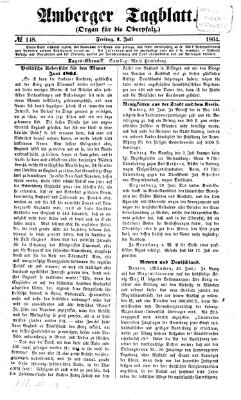 Amberger Tagblatt Freitag 1. Juli 1864