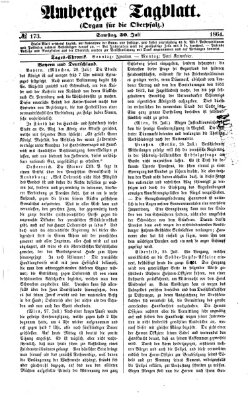 Amberger Tagblatt Samstag 30. Juli 1864