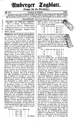 Amberger Tagblatt Dienstag 2. August 1864