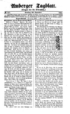 Amberger Tagblatt Samstag 10. September 1864