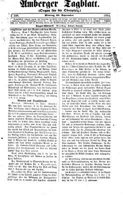 Amberger Tagblatt Montag 12. September 1864