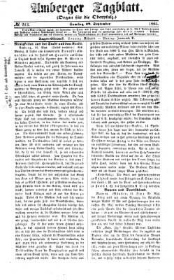 Amberger Tagblatt Samstag 17. September 1864