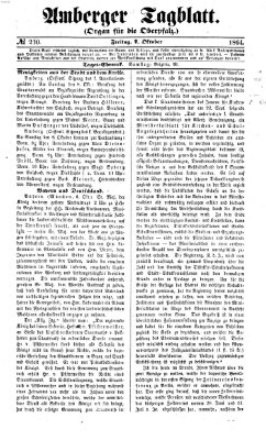 Amberger Tagblatt Freitag 7. Oktober 1864