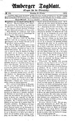 Amberger Tagblatt Samstag 8. Oktober 1864