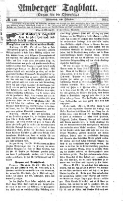 Amberger Tagblatt Mittwoch 19. Oktober 1864