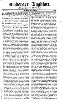 Amberger Tagblatt Montag 31. Oktober 1864