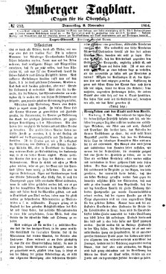 Amberger Tagblatt Donnerstag 3. November 1864