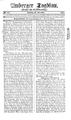 Amberger Tagblatt Samstag 12. November 1864