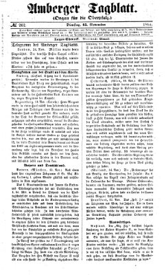 Amberger Tagblatt Dienstag 15. November 1864