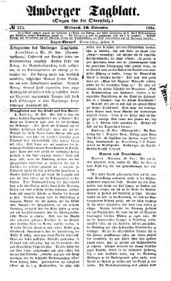 Amberger Tagblatt Mittwoch 30. November 1864