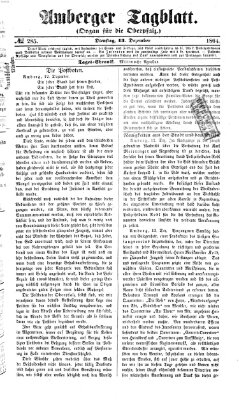 Amberger Tagblatt Dienstag 13. Dezember 1864