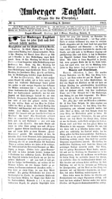 Amberger Tagblatt Donnerstag 5. Januar 1865